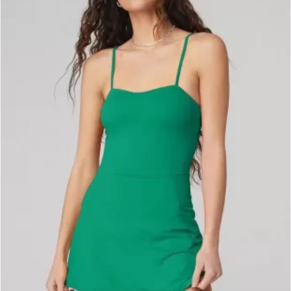 ALO Yoga court side tennis dress - XS Kelly Greens
